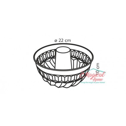 Formă rotundă cu con 22 cm Tescoma