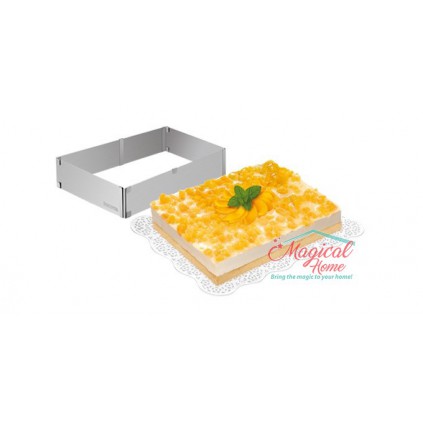 Formă dreptunghiulară ajustabilă pentru tort Tescoma