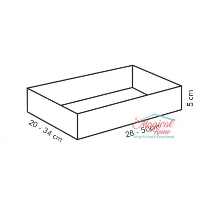 Formă dreptunghiulară ajustabilă pentru tort Tescoma