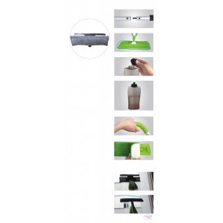 Mop plat cu spray 2 in 1  , Grunberg, verde GR468