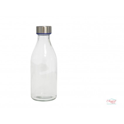 Sticla rotunda 1L cu dop ermetic - detalii acoperire dop