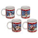 Cana ceramica Mos Craciun, 8x9,5 cm, 330 ml