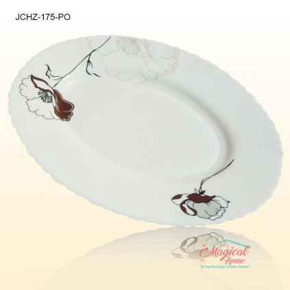 Platou oval opal 175 decor floral