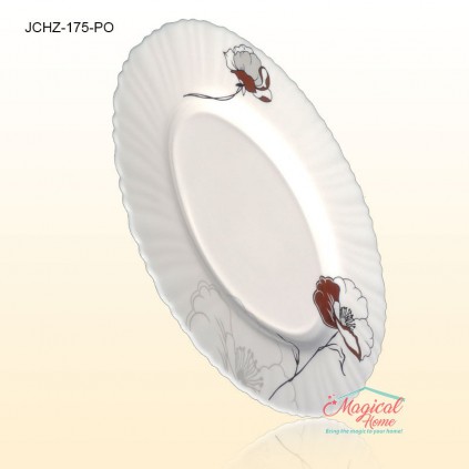 Platou oval opal 175 decor floral