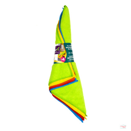 Lavete Microfibra 30x30 cm, 4 buc/set, Luxia