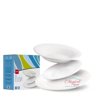 Set de masa Elba, 18 piese, opal, COK