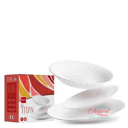 Set de masa Titan, 18 piese, opal, COK