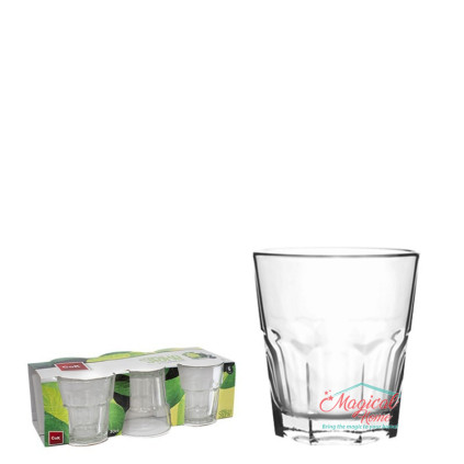 Set 6 pahare apă, din sticlă, transparente 6x300 ml Strike