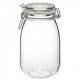 Borcan sticlă ermetic  750 ml , forma rotunda