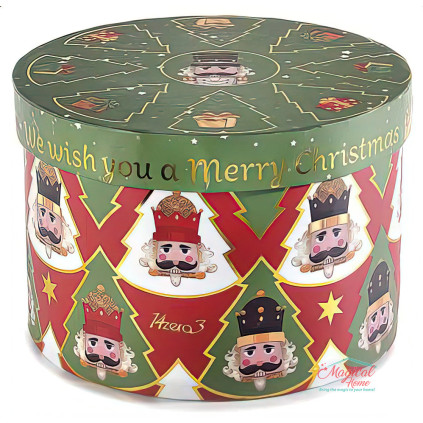 Ceasca Jumbo portelan 450ml decor Craciun, cu farfurie si cutie cadou